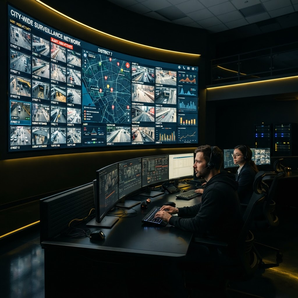 Centro de operações de segurança inteligente Visona.Tech